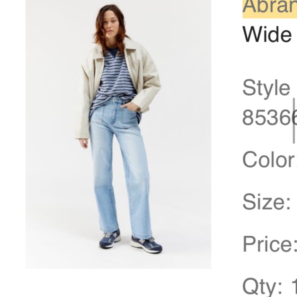 Abrand A 94 High & Wide Jean light blue 27